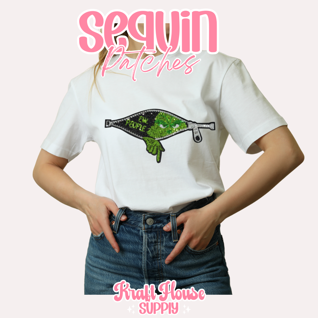 Ew People Sequin Patch