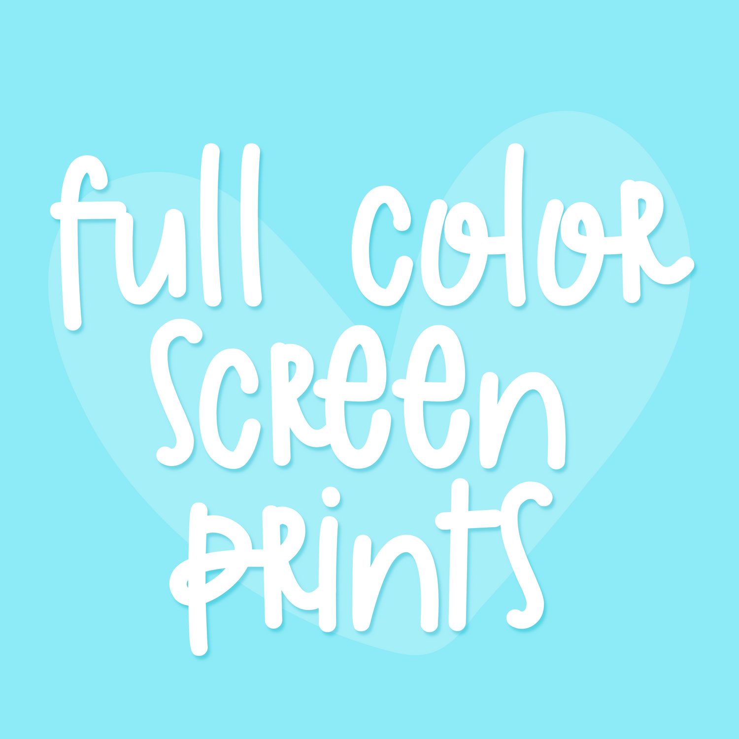 Full Color Screen Print Transfers