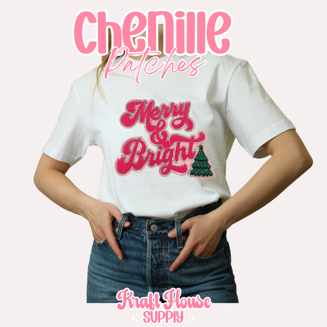 Merry & Bright Chenille Patch