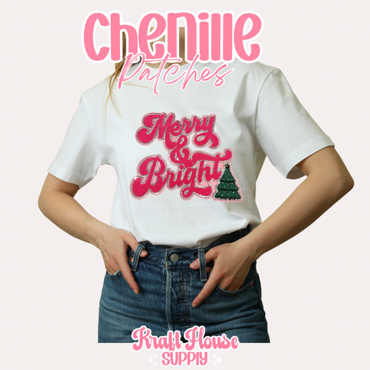 Merry & Bright Chenille Patch