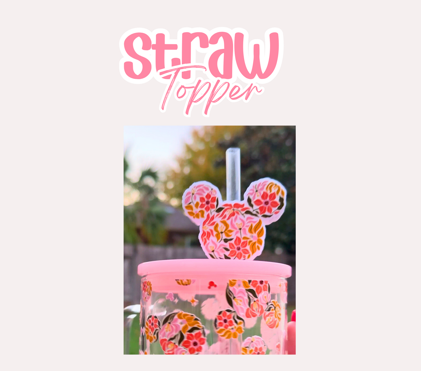 Floral Mouse 3D Topper