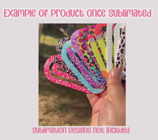 Acrylic Sublimation Jumbo Paper Clips